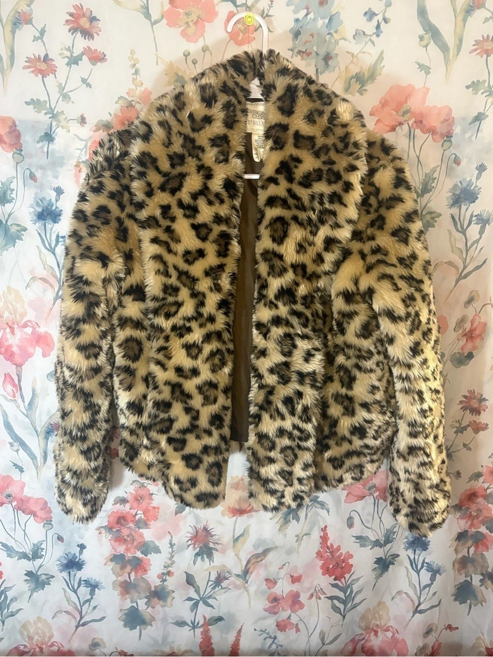 Billabong Reversible Closures Leopard Print Faux Fur Jacket Medium